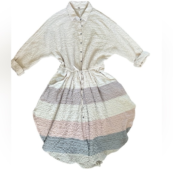 Free People Oversized Shirt Dress - Picture 2 of 10